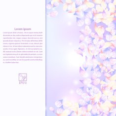 Lilac texture with rose purple flowers and field for text Vector
