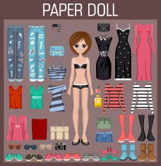 paper doll with clothes N7