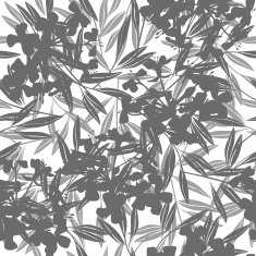 Vector floral abstract background with flowering branches Seamless pattern