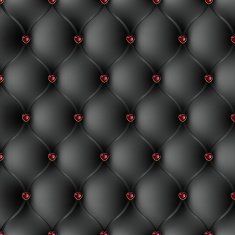 The black upholstery with jewelry pattern background