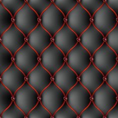 The black and red tab upholstery with jewelry pattern background