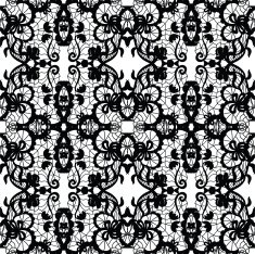 Lace vector fabric seamless pattern N6