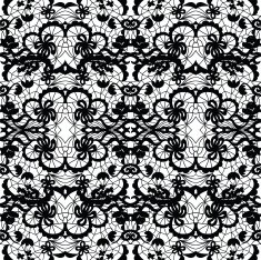 Lace vector fabric seamless pattern N7