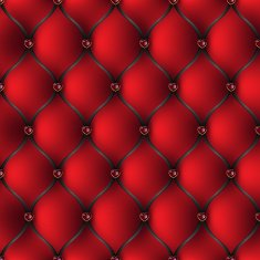 The red and black tab upholstery with jewelry pattern background