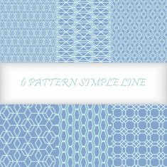 Six Line Pattern in islamic style