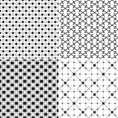 abstract seamless pattern black and white