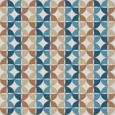 Geometric circle seamless pattern Vector background N2