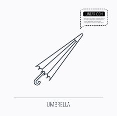 Umbrella icon Water protection sign N6