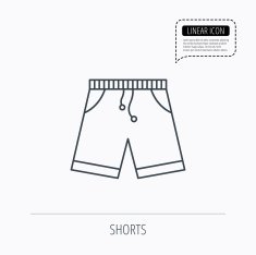 Shorts icon Casual clothes shopping sign N3
