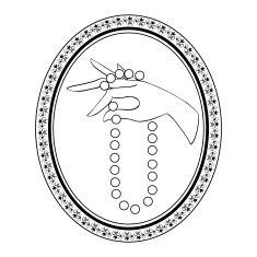 jewelry vintage label for necklace N2