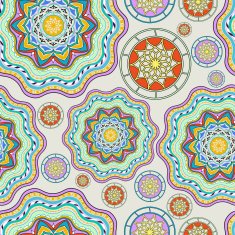 Vector floral ethnic decorative background