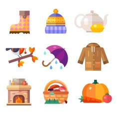 Autumn symbols