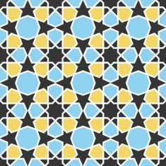Arabic pattern Seamless vector background N2