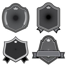 Set of badges ribbons and labels set 20