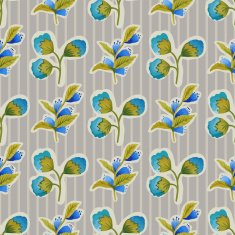 Seamless pattern with flowers and zigzag backdrop N2