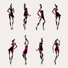 Beautiful Woman Silhouette N5