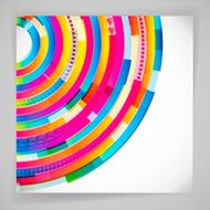 Abstract digital circles background