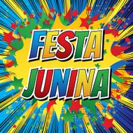 Festa junina - Comic book style word N2