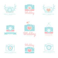 Set of photographer emblems