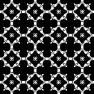Abstract seamless pattern in black and white N7