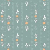 Floral seamless pattern with branches