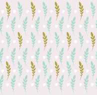 Floral seamless pattern with leaves