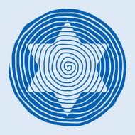 spiral David star vector illustration