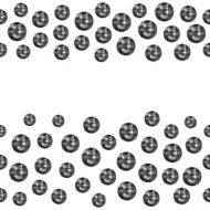 Seamless scattered borders of gems rhinestones