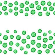 Seamless scattered borders of gems rhinestones N2