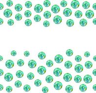Seamless scattered borders of gems rhinestones N8