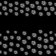 Seamless scattered borders of gems rhinestones N11
