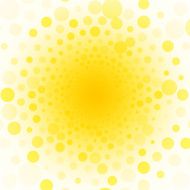 yellow background of small circles