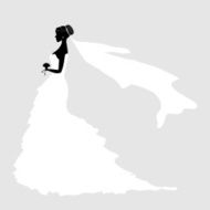 Bride Silhouette Wedding N2