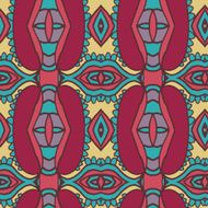 Abstract seamless ornament pattern the kaleidoscope effect Ethnic damask motif