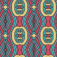 Abstract seamless ornament pattern the kaleidoscope effect Ethnic damask motif N2