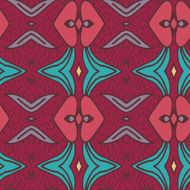 Abstract seamless ornament pattern the kaleidoscope effect Ethnic damask motif N3