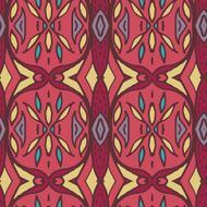 Abstract seamless ornament pattern the kaleidoscope effect Ethnic damask motif N4