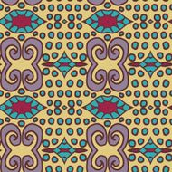 Abstract seamless ornament pattern the kaleidoscope effect Ethnic damask motif N5
