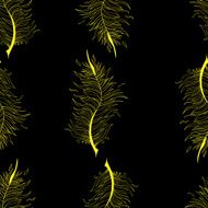 Seamless pattern with abstract feathers N3