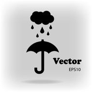 Umbrella icon vector illustration