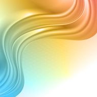 Orange and blue waves background