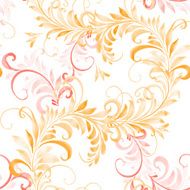 hand drawn watercolor floral seamless pattern vector illustration N3