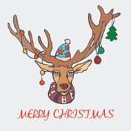 Christmas reindeer and a sweater in the New Year
