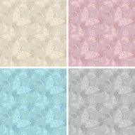 Lace white seamless pattern Vector illustration N2