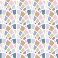 Abstract seamless pattern with mosaic elements