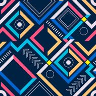 Abstract modern geometric seamless pattern N3