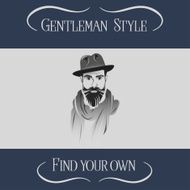 Vintage gentleman vector