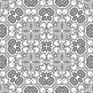 Abstract seamless outline pattern