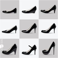 Set of women&#039;s shoes with heels