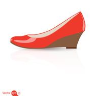 Wedge heels shoe